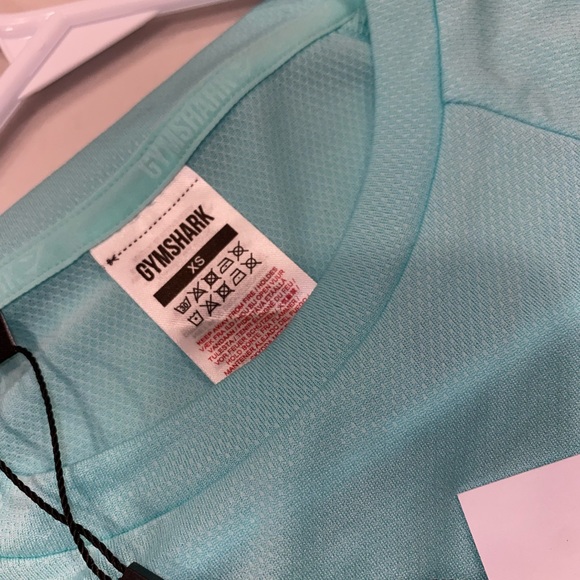 NEW gymshark SPEED GRAPHIC T-SHIRT bright turquoise - Picture 4 of 7